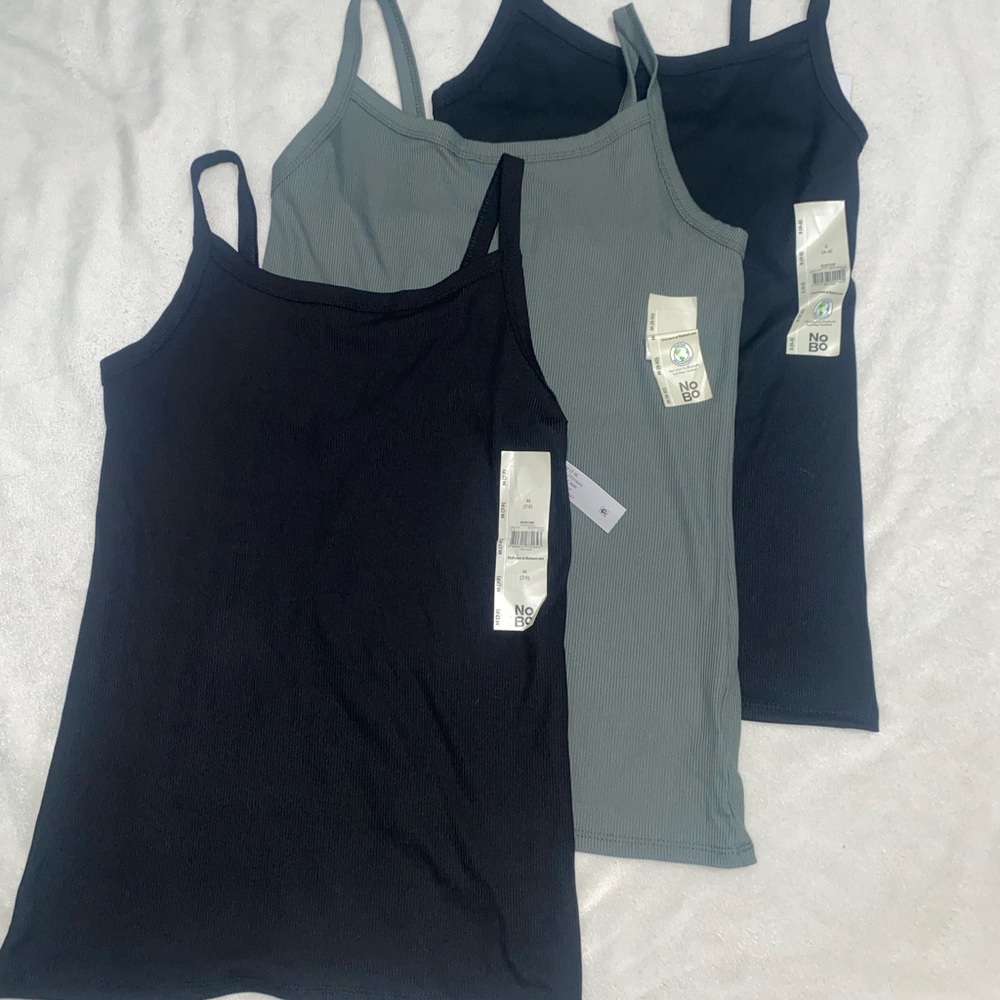 NOBO Black and Gray Camisole Trio